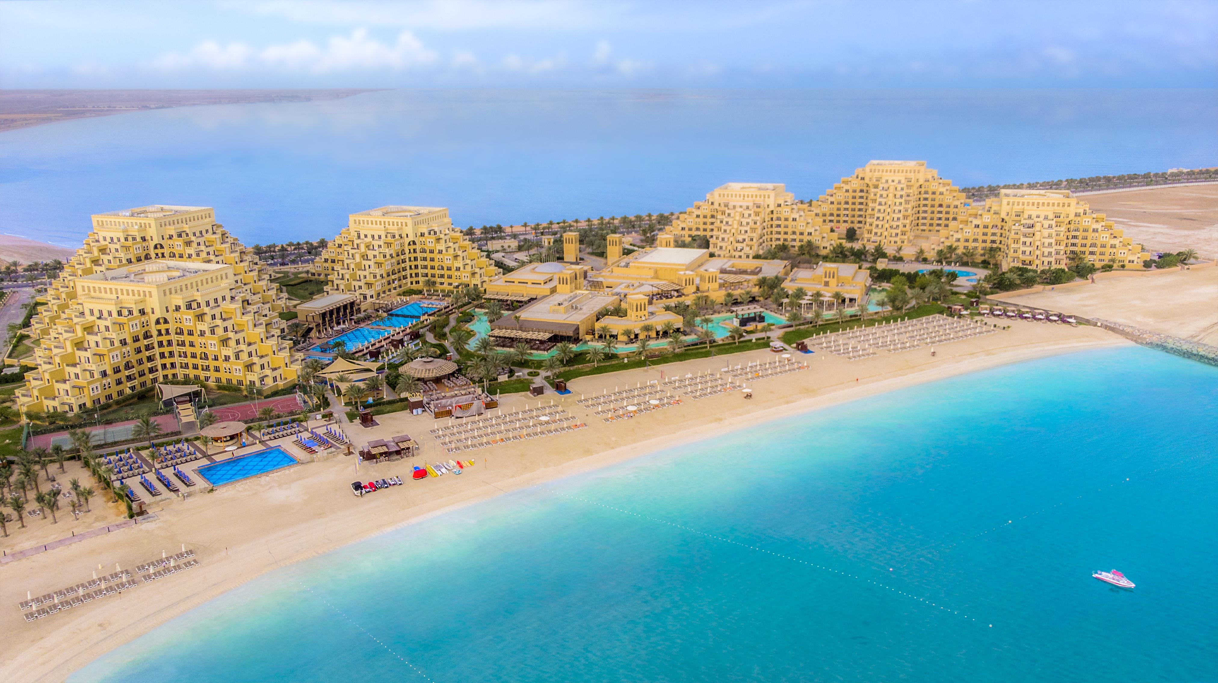 Rixos Bab Al Bahr Hotell Ras al-Khaimah Exteriör bild Aerial view of the resort